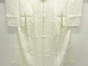 アンティーク　本麻透かし織　草葉模様長襦袢